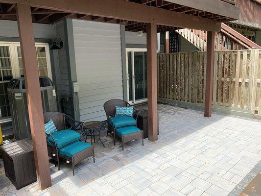 Patio completed by Gary and crew.