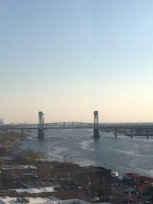 Cape FearMemorial Bridge from The Penthouse