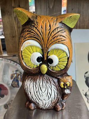 Ceramic owl planter