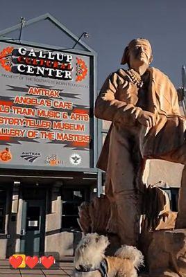 Outside Gallup Amtrak Station