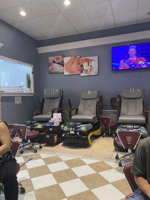 Pedicure area