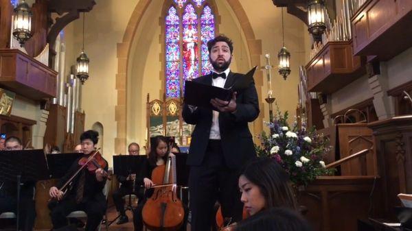 Raed Saade bass-baritone singing the Messiah at St Cross