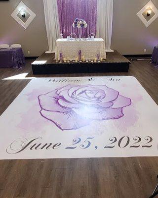 1 Elegant Event now offers custom dance floor wraps.