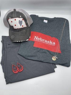 Cute outfit to support Nebraska!