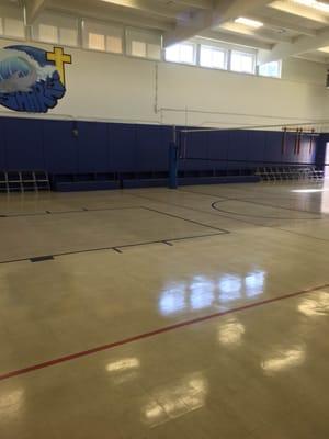 Our school gym. St. Paul's offers a variety of sports and activities.