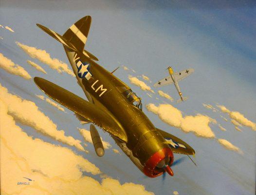 Aviation painting by Robert Daniels.