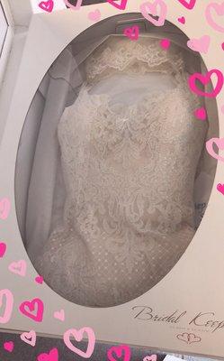 Cleaning and preservation wedding gown experts .