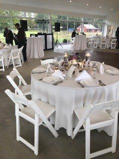 Reception tent