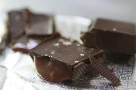 Chocolate with soft sea salt caramel