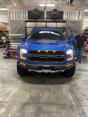 Ford Raptor 2019 with new ambiance radiance fog lights.