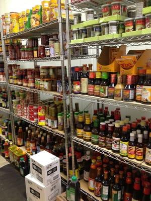 Good selections of sauces