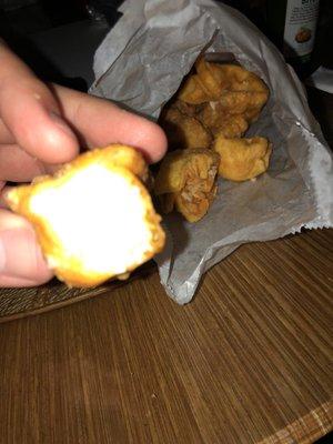 Is there really crab in these crab rangoon in these? Tastes like pure creme cheese....