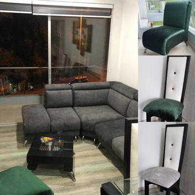 Modern apartment at Manizales (Colombia) 
by Juan Martinez
at I Design by JM 
Re-Upholstery, Re-design, to Leaving room set and Dining set