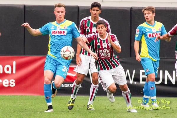 Soccer action fro the 2015 Florida Cup, Everbank Field in Jacksonville, Florida