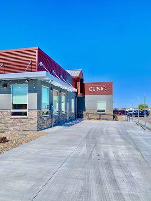 Primary Care Entrance at the North Platte Valley Medical Center in Saratoga, WY