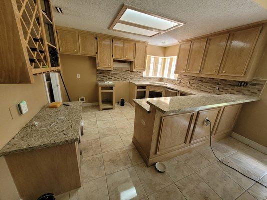 After - Countertop & Backsplash Installation