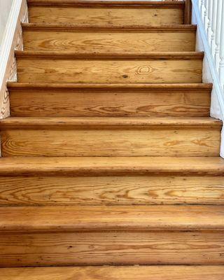 Floor and stairwell refinish (treads/risers/Newell Post/handrail)