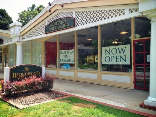 The inviting entrance to More Than Fine Framing.