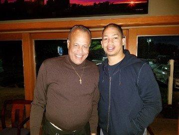 Dr. Hodge with the Cleveland Cavaliers Coach Tyronn Lue, "The World's Greatest Coach", environmentalist and Godbrother.