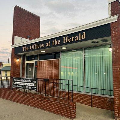 "The Offices at the Herald" provides a professional and secured office space for business owners large and small.