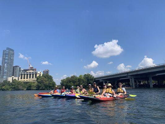 Some of the therapists and group of adaptive kayakers isummer of 2023! Great time had by all