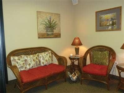 Our waiting room is very warm and inviting.