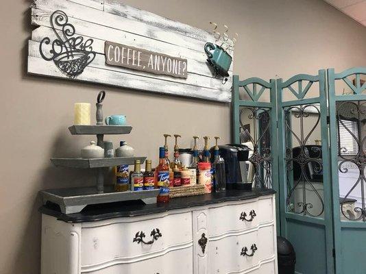 Help yourself to our coffee bar!