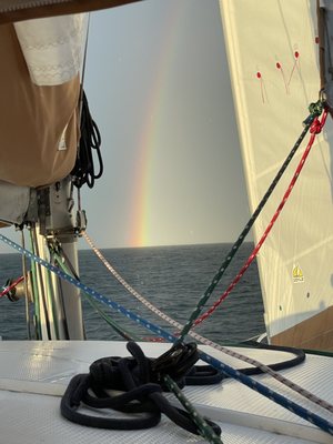 Blackrock Sailing School....Buzzard's Bay after a great day of sailing rewarded with a double !