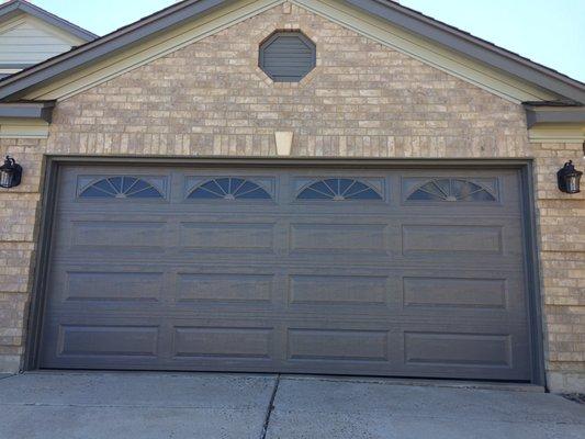 After picture with new garage door