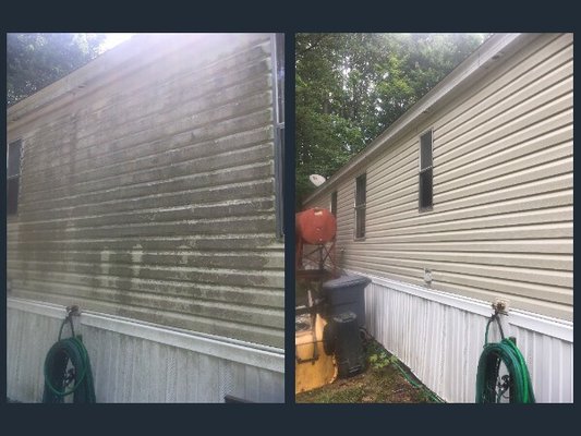 A double wide mobile home that I cleaned, the owner told me over and over that she thought it looked new again.