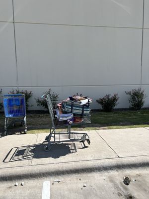 My three wheeled cart full of treasures.