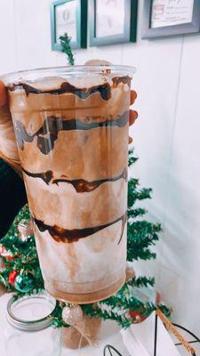 Iced protein coffee