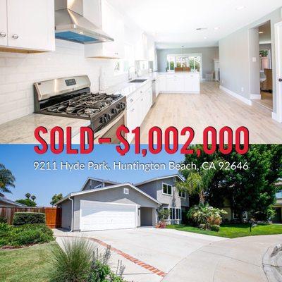 LISTING SOLD: $1,002,000 In Huntington Beach