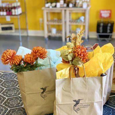 Gift bags filled with Doctorbird goodies