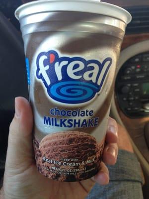 F'real Chocolate Milkshake.