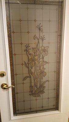 Beautiful stained glass door