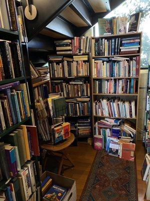 Under the stairs book nook