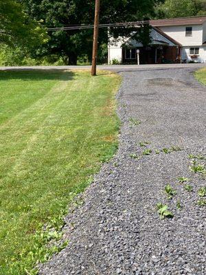 New gravel driveway