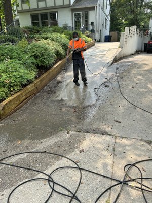 Driveway cleaning