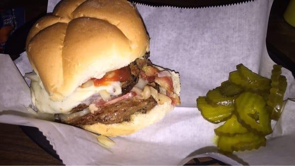 Bacon double butter burger!! Yummy!!