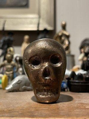 Brads skull folk art by New Mexico artist.