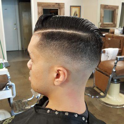 Medium skin fade.  Gentleman's hair cut