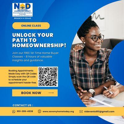 Unlock Your Path to Homeownership! 

Join our FREE 1st Time Home Buyer Classes - 8 hours of valuable insights and guidance.