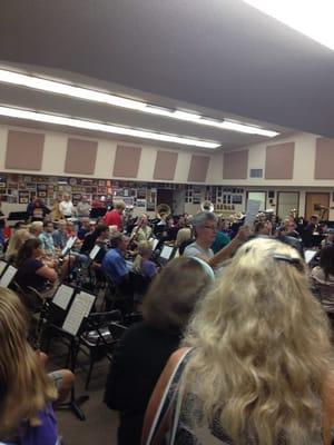 Community Choir practice for the independence day performance of the Glendale Summer Band Concert Series