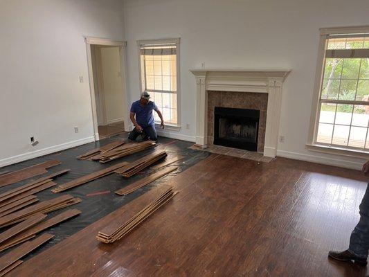 Flooring installation