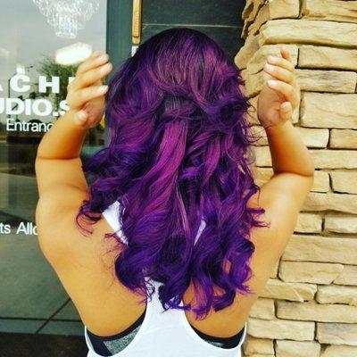 Purple hair