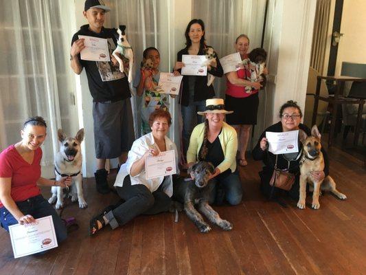 Another Fine Puppy Class Graduates ... BRAVO!