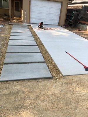 We do concrete and pavers