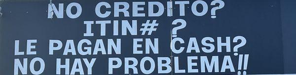 No crédito ? No seguro ? ITIN? Le pagan en cash ? NO HAY PROBLEMA!! Se habla Español!!