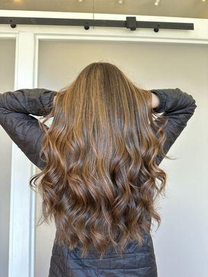 Full balayage,haircut and style